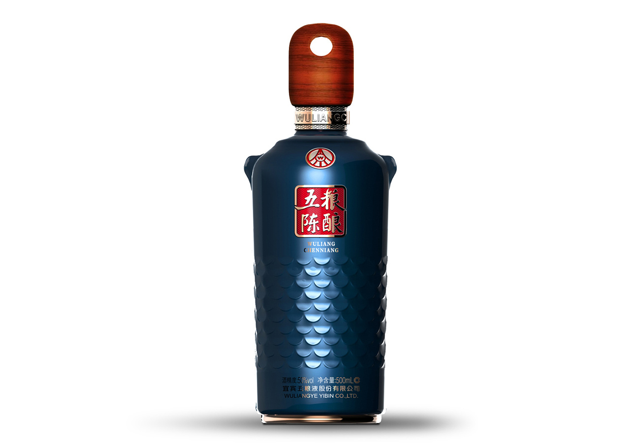 五粮陈酿白酒包装设计