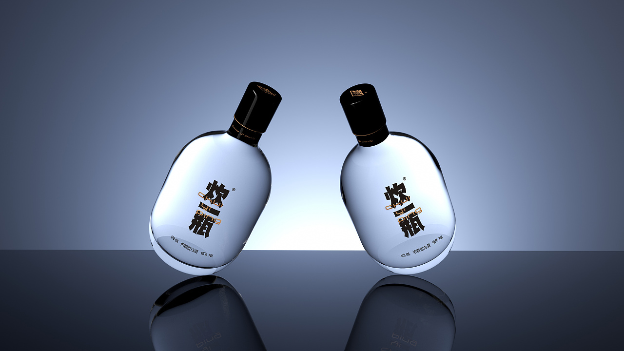 小瓶白酒包装设计