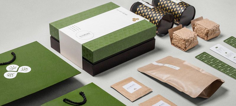 绿色系茶叶精装盒包装设计定制解决方案