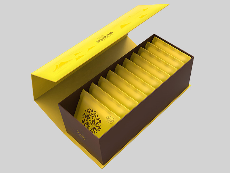 金桔茶礼盒包装设计定制|书型茶叶盒报价