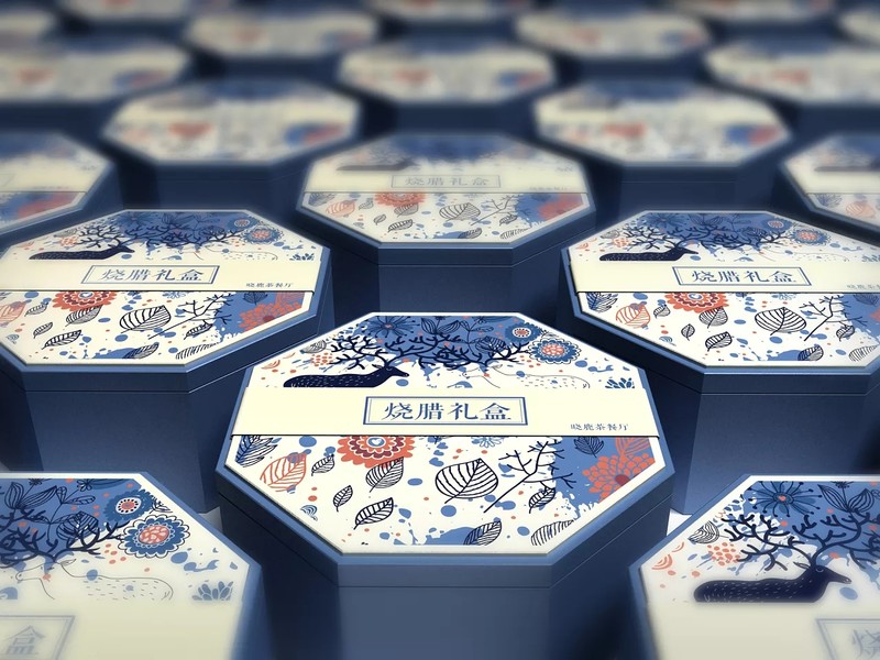 创意插画食品礼盒