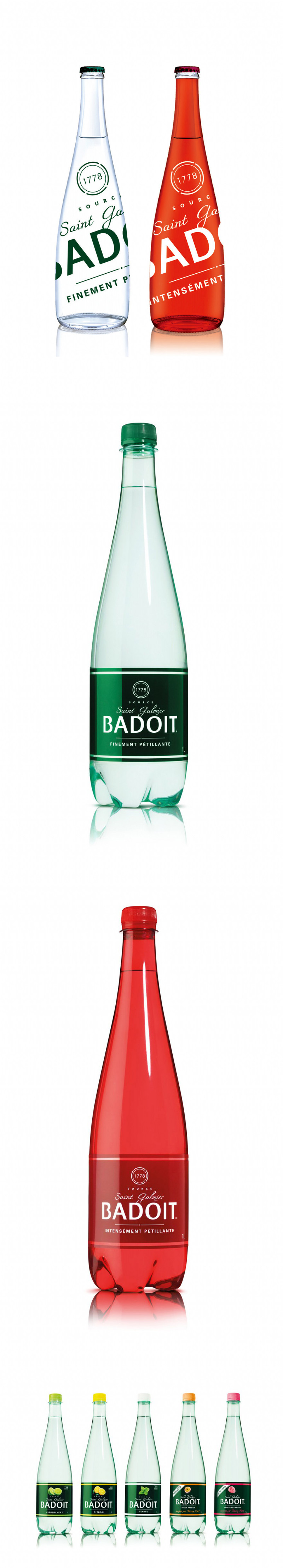 BADOIT气泡水瓶子设计