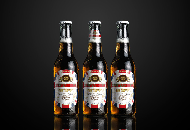 英伦风啤酒的系列包装——瓶装设计与罐装设计