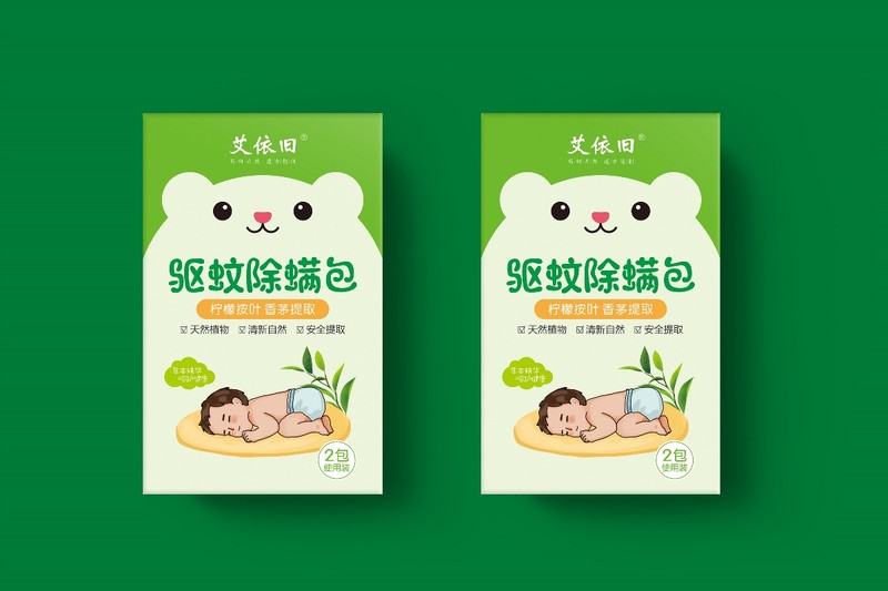 儿童驱蚊除螨包装设计