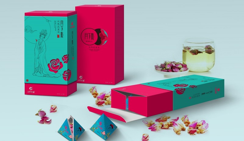 九朵玫瑰花茶包装创意设计