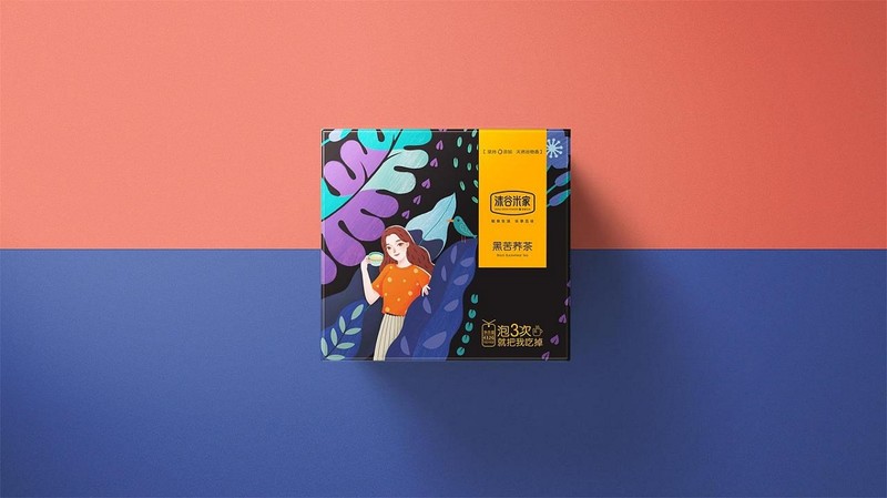 「沫谷米家谷茶」 系列包装设计