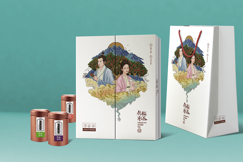 传福枣茶品牌包装设计
