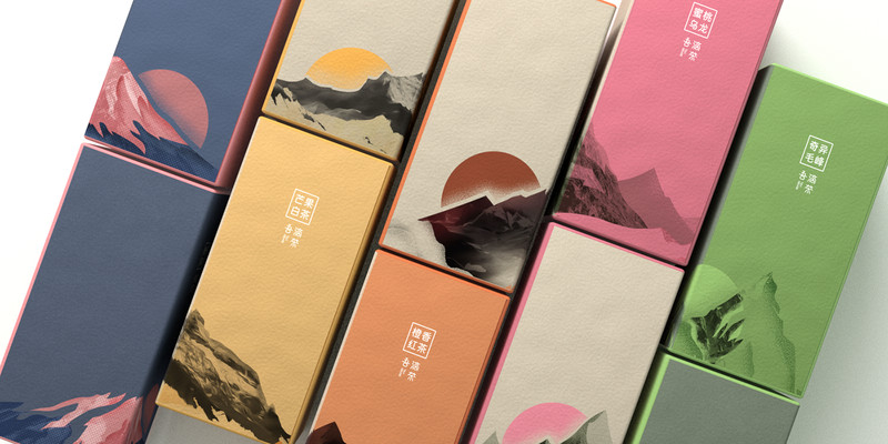 简约柚子煎茶礼盒包装设计定制|纸盒设计