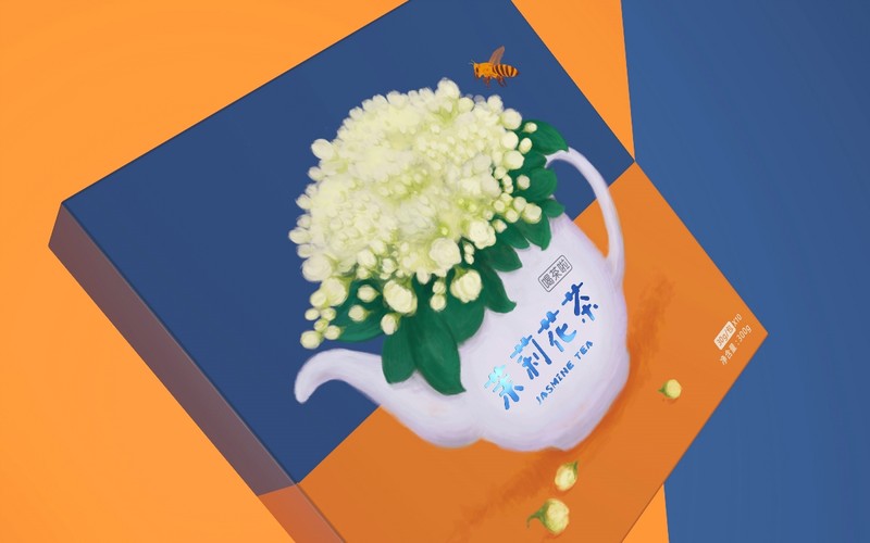 遇见真相作品「喝茶啦系列花茶」包装设计