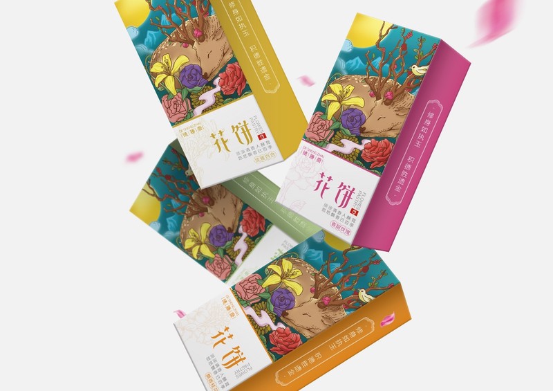 -德胜斋品牌设计-花饼包装设计