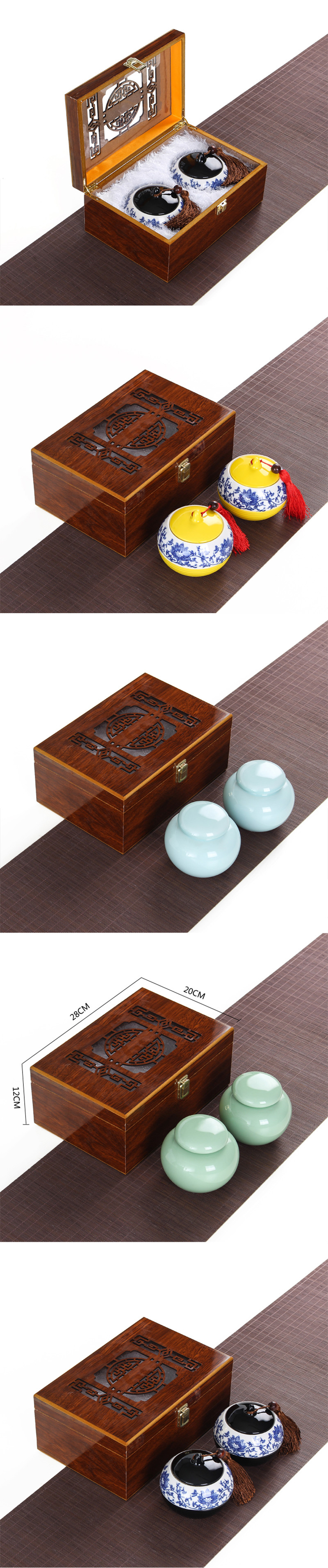 高档茶叶礼盒木盒定制