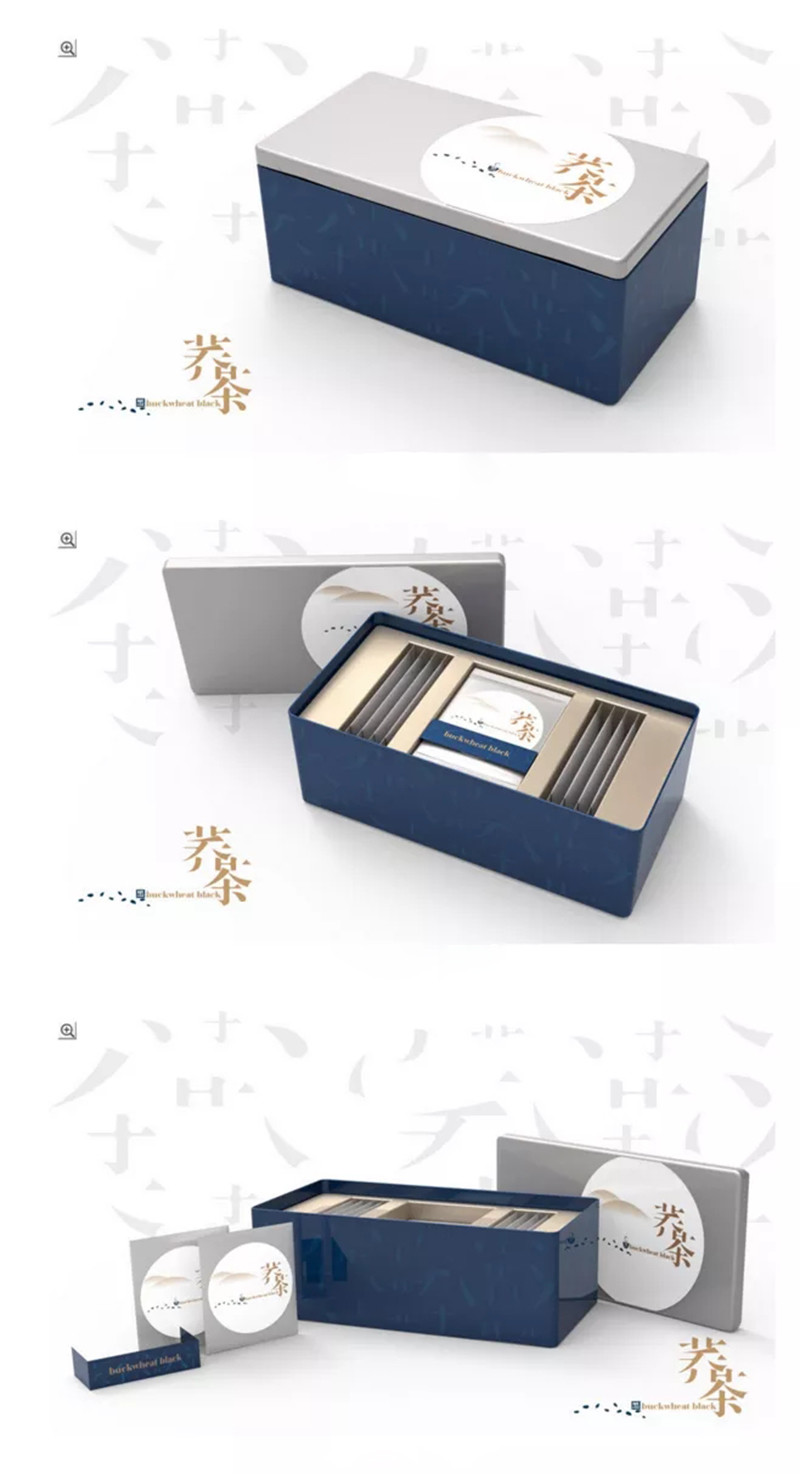 荞茶茶叶包装盒设计