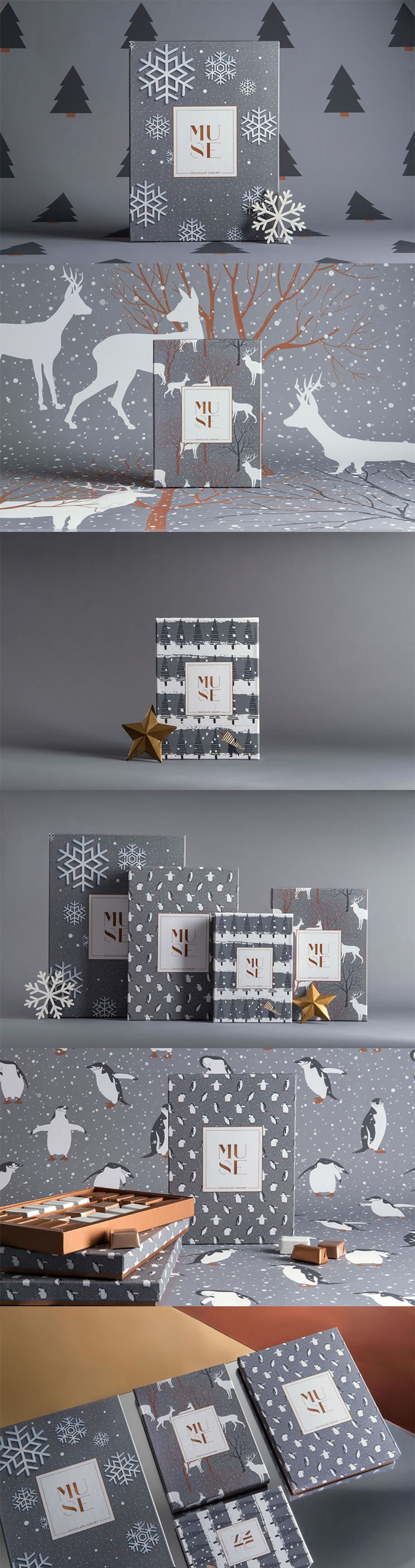 圣诞节日礼盒包装设计定制