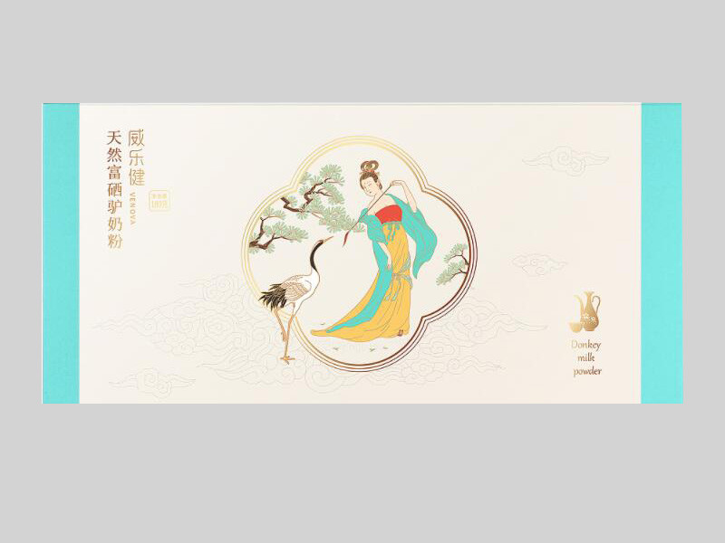 天然富硒驴奶粉礼盒包装设计定制