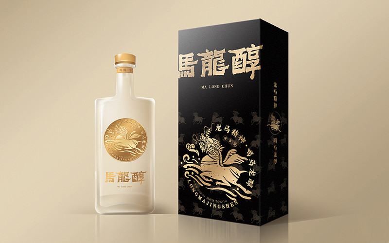 精装白酒礼盒包装设计定制、创意瓶型造型设计