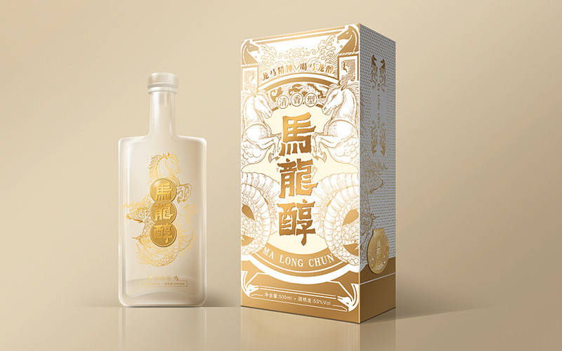 精装白酒礼盒包装设计定制、创意瓶型造型设计