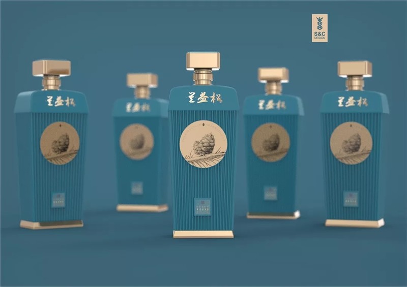 感受下精装白酒礼盒包装的美，创意酒瓶设计