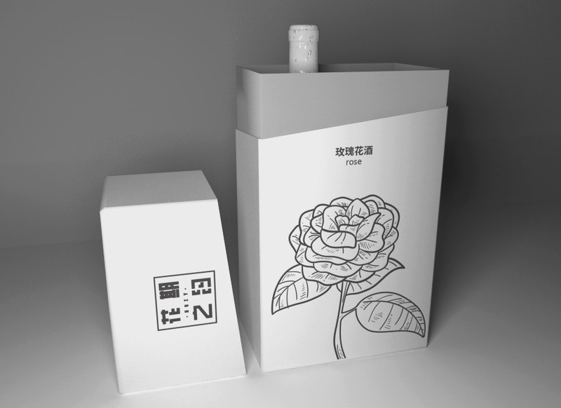 玫瑰酒品牌包装设计