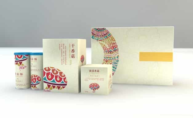 干香菇礼盒包装设计定制|产品外包装报价