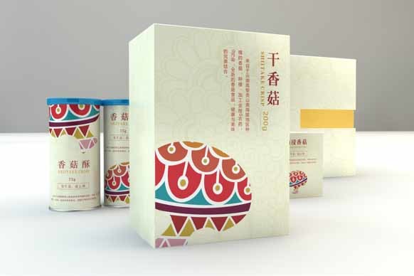 干香菇礼盒包装设计定制|产品外包装报价
