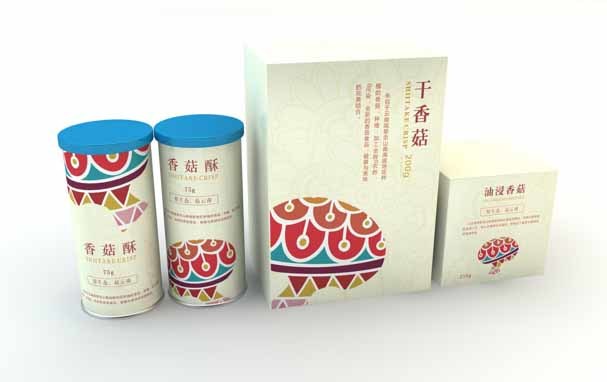 干香菇礼盒包装设计定制|产品外包装报价