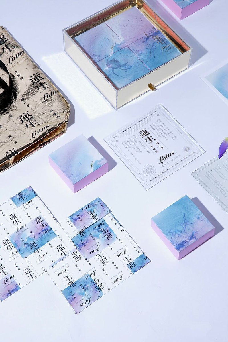 对「 莲 」的创作，高档月饼礼盒包装设计定制