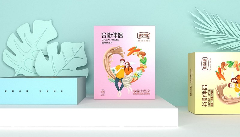 「沫谷米家代餐粉」 系列包装设计