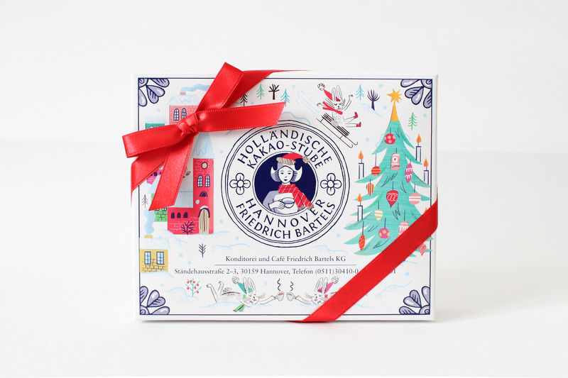 欧式圣诞风坚果礼盒|零食大礼包包装