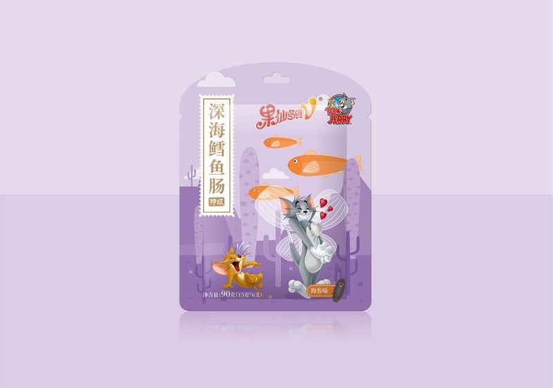 果仙多维鱼肠食品包装设计