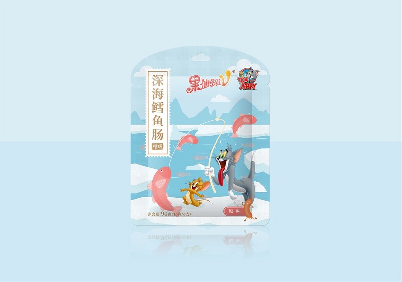 果仙多维鱼肠食品包装设计