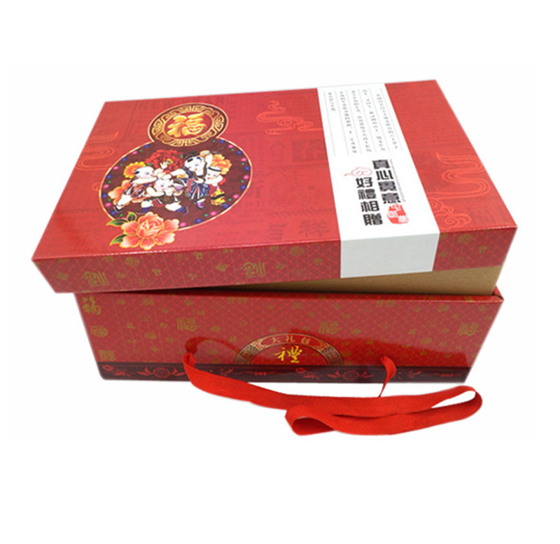 中国红坚果大礼包包装制作