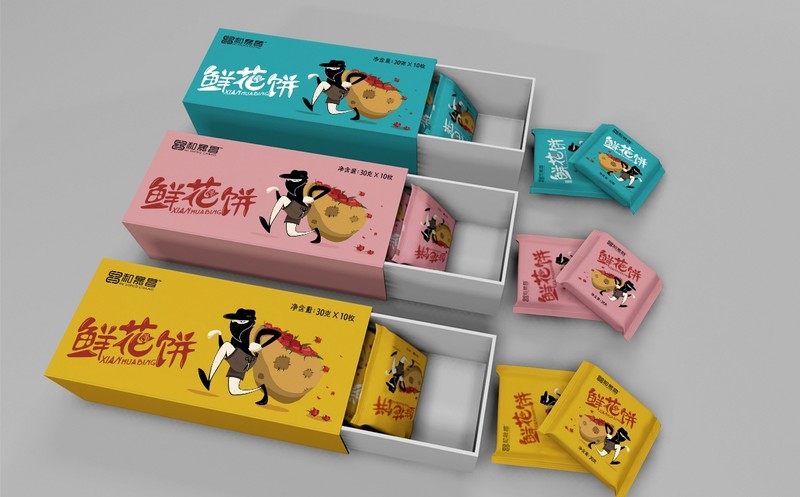 “采花大-盗”-云南特色鲜花饼系列包装设计