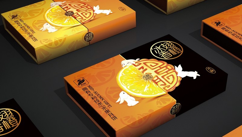 天唐出品丨 《冰翅香橙》月饼礼盒包装策划