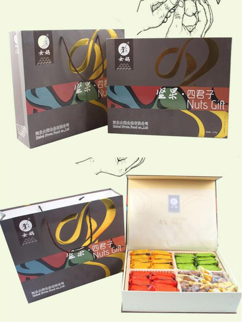 经典灰干货礼盒包装设计与定制
