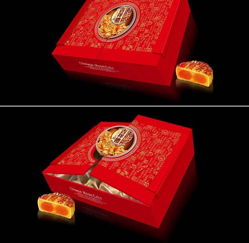 月饼吉祥礼盒包装