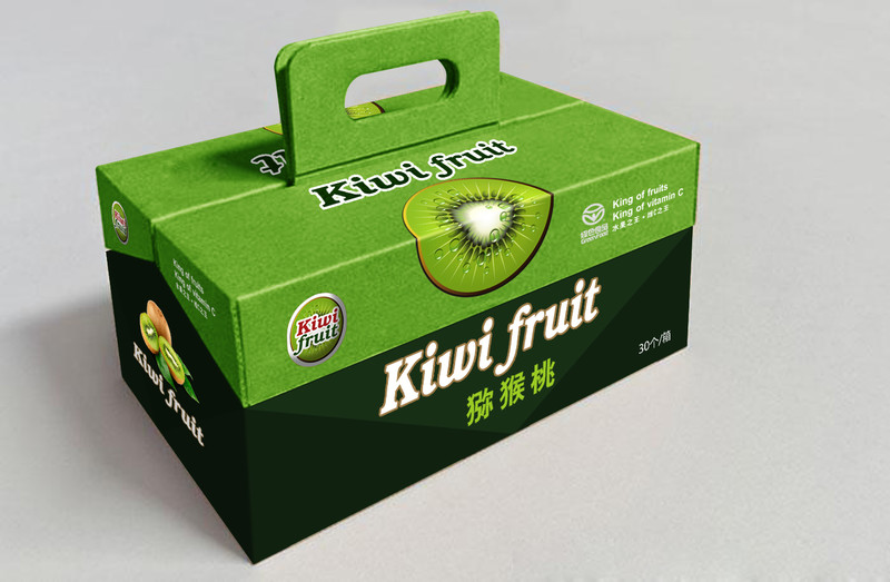 绿色水果瓦楞纸箱设计