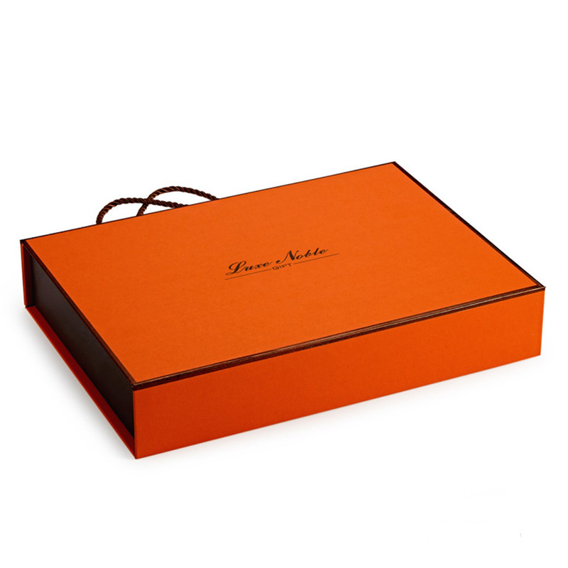 花漾爱马仕橙色月饼盒设计制作